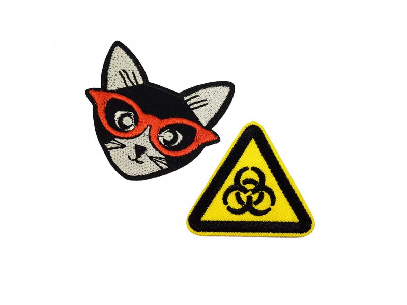 biohazard cat patch set