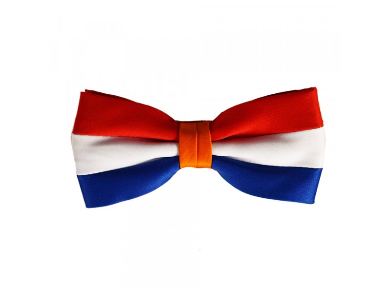 vlinderstrik rood wit blauw