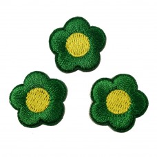 bloemen patch set groen zelfklevend