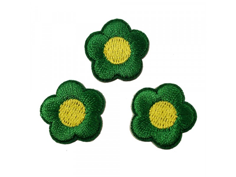 bloemen patch set groen zelfklevend