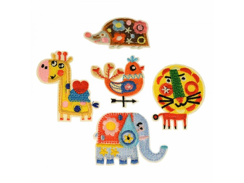 comic dieren patch set