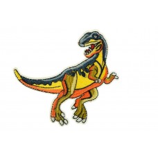 dinosaurus applicatie geel blauw