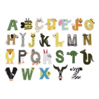 funletter dieren alfabet set (26 stuks)