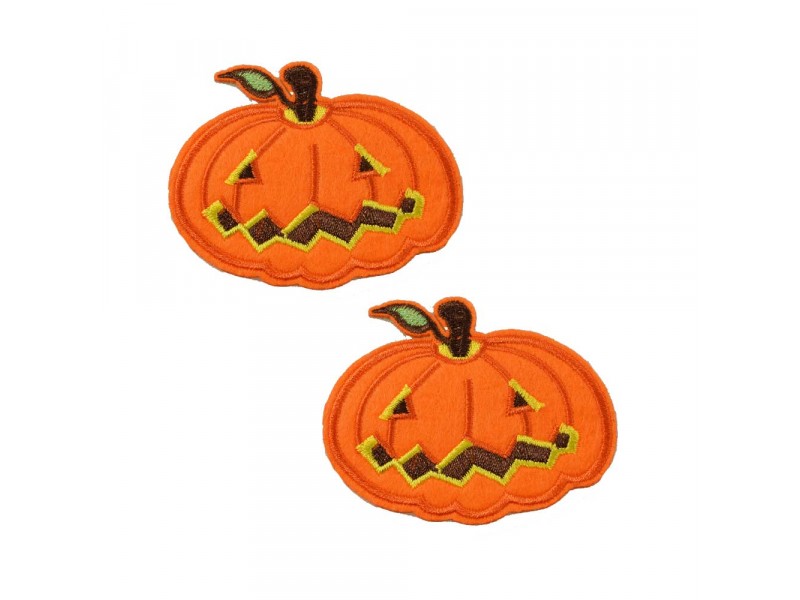 halloween pompoen patch set 