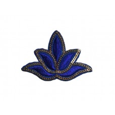 lotus bloem, Yackalasi patch donkerblauw goud