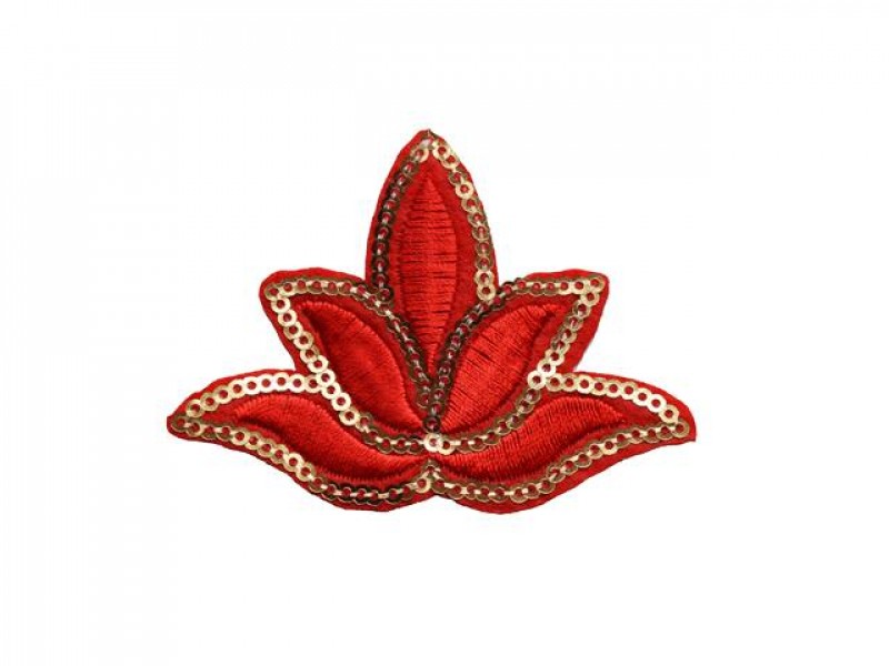 lotus bloem, Yackalasi patch  rood goud