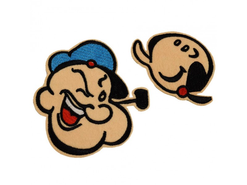 pop art popeye patch set