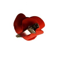 rood wit geel roos corsage set klein