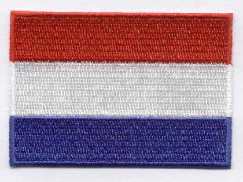 vlag Nederland opstrijkbaar 8 x 6 cm