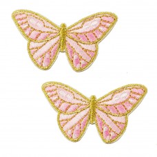 vlinder roze goud patch set zelfklevend